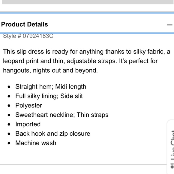 Leopard print slip dress with adjustable straps - Picture 5 of 5